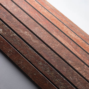 Red Travertine 1x48 Bastone Porcelain Tile