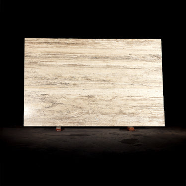 Roman Antico Travertine Vein Cut Filled and Honed Slab