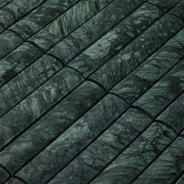 Bamboo Verde Alpi Marble Honed Mosaic Tile