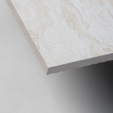 Bianco Travertine 24x48 Vein Cut Porcelain Tile