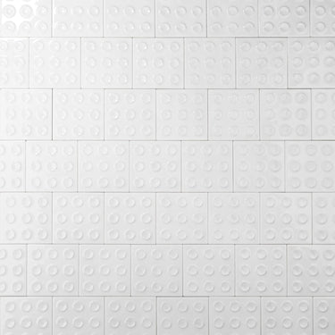 Ocropo 4x4 Circles White Ceramic Tile