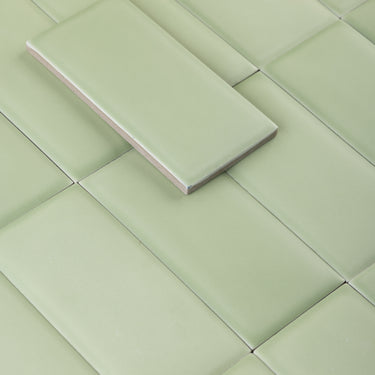 Biscotti 2.25x4.5 Matcha Green Matte Porcelain Tile