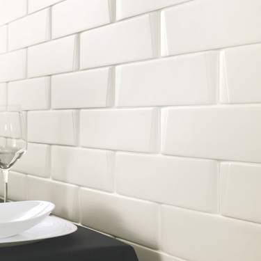 Arcuato Swan White Matte Ceramic Tile
