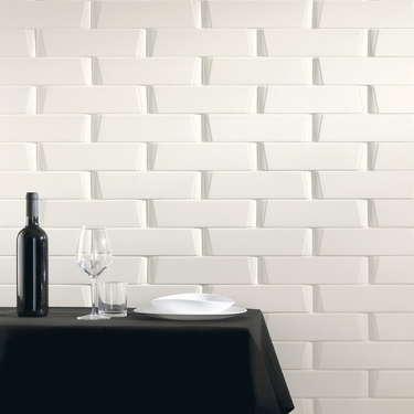 Arcuato Swan White Matte Ceramic Tile