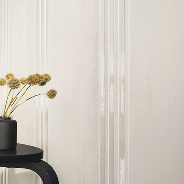 Attica Stripe Pearl White Ceramic Tile